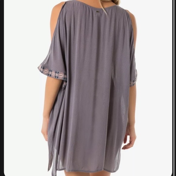 O'NEILL 259239 Womens Frances Cold-Shoulder Cover-Up Gray Size Small - Picture 2 of 4